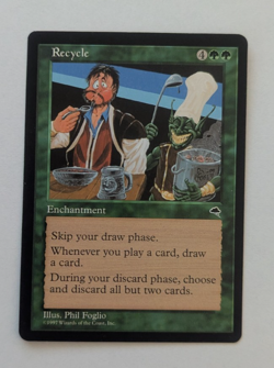 Magic Mtg Tempest Recycle Lightly played - Image 1