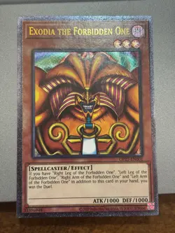 YUGIOH! Exodia the Forbidden One OP25-EN001 Ultimate Rare Unlimited Edition NM - Image 1