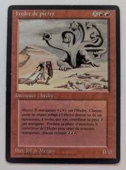 Magic Mtg French FBB Core Set 3rd Edition Revised Rock Hydra lightly played - Image 1