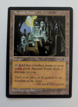 Magic Mtg Tempest Ancient Tomb Lightly played - Image 1