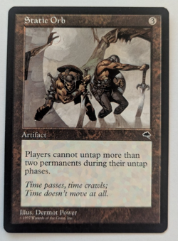 Magic Mtg Tempest Static Orb near mint - Image 1