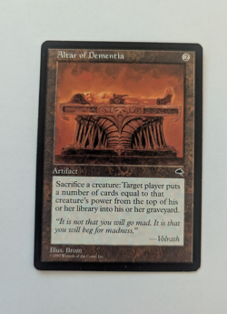 Magic Mtg Tempest Altar of Dementia Lightly played - Image 1