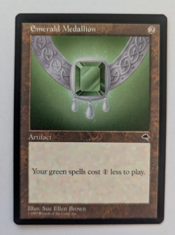 Magic Mtg Tempest Emerald Medallion near mint - Image 1