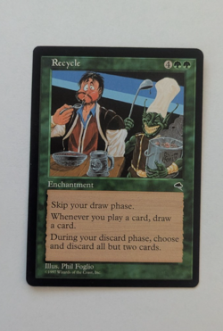 Magic Mtg Tempest Recycle Moderately Played - Image 1