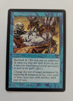 Magic Mtg Tempest Whim of Volrath Lightly played - Image 1