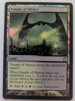 Magic Mtg FOIL Theros Temple of Silence near mint - Image 1