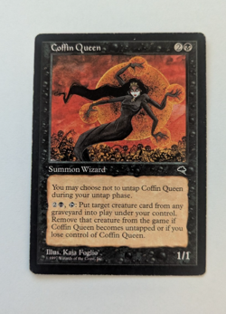 Magic Mtg Tempest Coffin Queen Moderately Played - Image 1