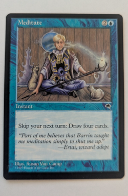 Magic Mtg Tempest Meditate near mint - Image 1
