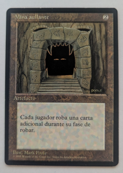 Magic Mtg Spanish FBB Core Set 4th Edition Howling Mine moderately played - Image 1