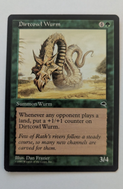 Magic Mtg Tempest Dirtcowl Wurm near mint - Image 1