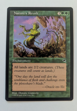 Magic Mtg Tempest Nature's Revolt Lightly played - Image 1