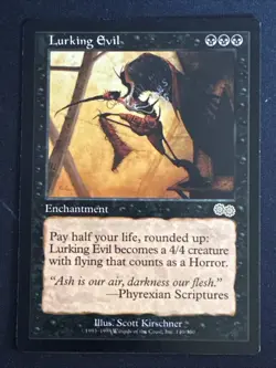 1x Lurking Evil (140) Urza's Saga LP MTG Magic the Gathering x1 MKE - Image 1