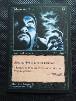 Messe noire / Dark Ritual FRENCH LP Tempest magic mtg - Image 1