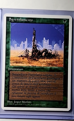 1995 MTG Magic the Gathering Revised Italian Artist Proof AP /50 Crumble - Image 1