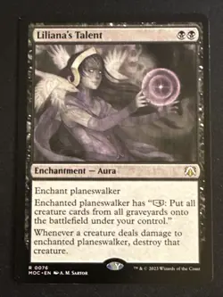 1x Liliana's Talent (0076) Commander: March of the Machine LP MTG Magic x1 MKE - Image 1