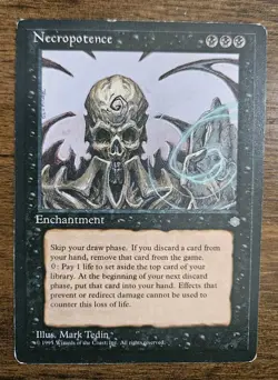 MTG - Necropotence x1 - Ice Age - MP/HP - Magic the Gathering - Image 1
