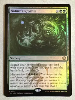 MTG / Nature's Rhythm / TDM / #150 / FOIL / Rare / NM - Image 1
