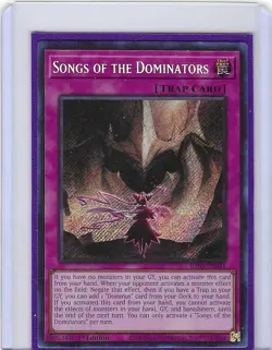 Songs of the Dominators RA05-EN081 - Secret Rare - Mint - Yugioh - Image 1