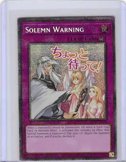 Solemn Warning RA05-EN126- Starlight Rare - Mint - Yugioh - Image 1