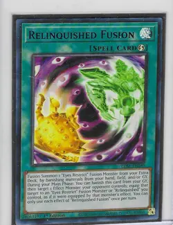 Relinquished Fusion LDS1-EN049 - Ultra Rare Purple - Near Mint - 1st -Yugioh - Image 1