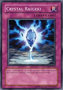 3 x Crystal Raigeki - FOTB-EN048 - Common - Unlimited Edition Near Mint, English - Image 1