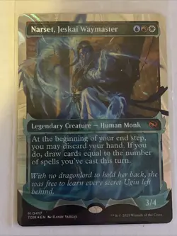 MTG Narset, Jeskai Waymaster (Showcase) Tarkir: Dragonstorm Halo Foil - Image 3