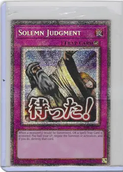 Solemn Judgment RA05-EN124 - Starlight Rare - Mint - Yugioh - Image 1