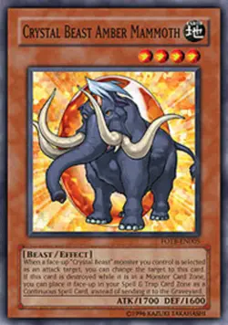 3 x Crystal Beast Amber Mammoth - FOTB-EN005 - Common - Unlimited Edition Near M - Image 1