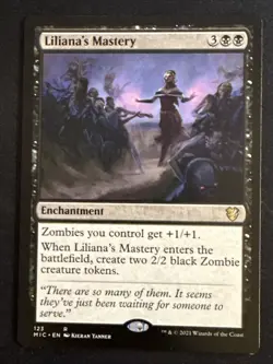 1x Liliana's Mastery (123) Commander Innistrad: Midnight Hunt LP MTG Magic x1 - Image 1
