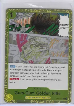 OP15-116 Gum-Gum Golden Rifle - KAMI’s Island One Piece TCG English - Image 1