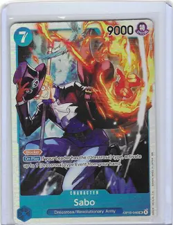 Sabo SR OP15-046 ENGLISH ONE PIECE Card Adventure on KAMI’s Island - MINT - Image 1