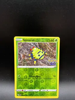 DITTO Pokemon Go Spinarak Peelable Ditto Card TCG Reverse Holo 006/078 - Image 1