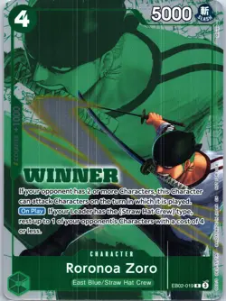 Roronoa Zoro (Winner Pack 2025 Vol. 3) R One Piece Promotion Cards EB02-019 NM - Image 1
