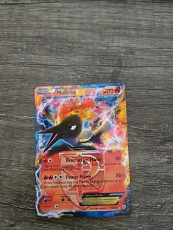 Pokemon Moltres EX TCG Holo Card Plasma Storm Team Ultra Rare 14/135 - Image 1