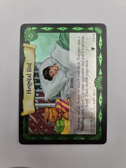 2001 HARRY POTTER TCG QUIDDITCH CUP FOIL RARE CARD #12/80 HOSPITAL BED NM - Image 2