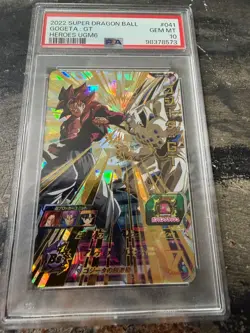 Gogeta: GT Foil Promo PSA 10 UGM6-041 Bandai Super Dragon Ball Heroes Card - Image 1