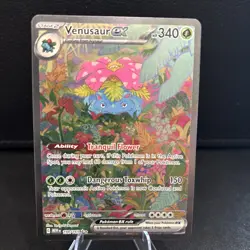Pokemon TCG Venusaur EX Special Illustration Card 198/165 Scarlet & Violet 151 - Image 1