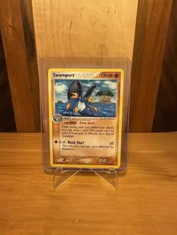 Pokemon TCG Swampert Holo Rare Card 27/100 EX Crystal Guardians 120 HP - Image 4