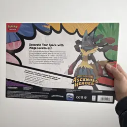 Mega Lucario-EX Pokemon TCG Ascended Heroes English Foil Promo Card - Image 2