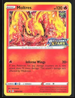 Pokemon TCG - Moltres Holo Promo SWSH: Sword & Shield Promo Cards SWSH185 NM - Image 1