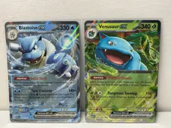 Set Of Sv151 Blastoise And Venasaur Ex Pokemon Cards - Image 1