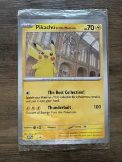 Pokemon Pikachu At The Museum Promo Card New Sealed - Image 1