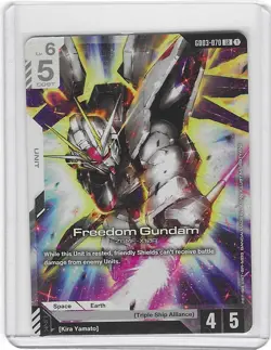 Freedom Gundam - GD03-070 LR Gundam Card Game - Mint - Image 1