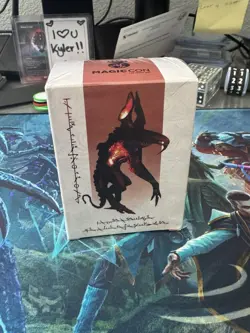 Dragon Shield 100 Matte Red Black Card Sleeves Urabrask MagicCon Las Vegas 2023 - Image 1