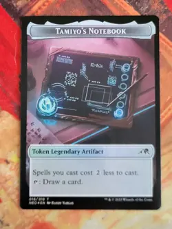 MTG Card: Samurai (003) Tamiyo's Notebook (016)(Kamigawa: Neon Dynasty) FOIL - Image 2