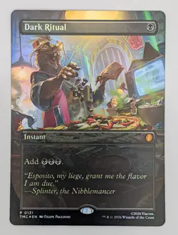 (Foil) Dark Ritual (Borderless) (131) Teenage Mutant Ninja Turtles Mtg NM - Image 1