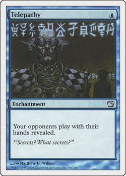 MTG magic 1x Telepathy (M/NM) 9th edition - Image 1