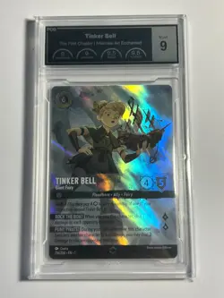 Tinker Bell - Giant Fairy (Enchanted) 216/204 The First Chapter Lorcana PCG 9.0 - Image 1