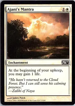 Ajani's Mantra C Magic 2011 (M11) 2 LP MTG - Image 1