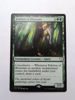 MTG Eidolon of Blossoms (C18) Commander 2018 Regular Rare 140/307 - Image 1